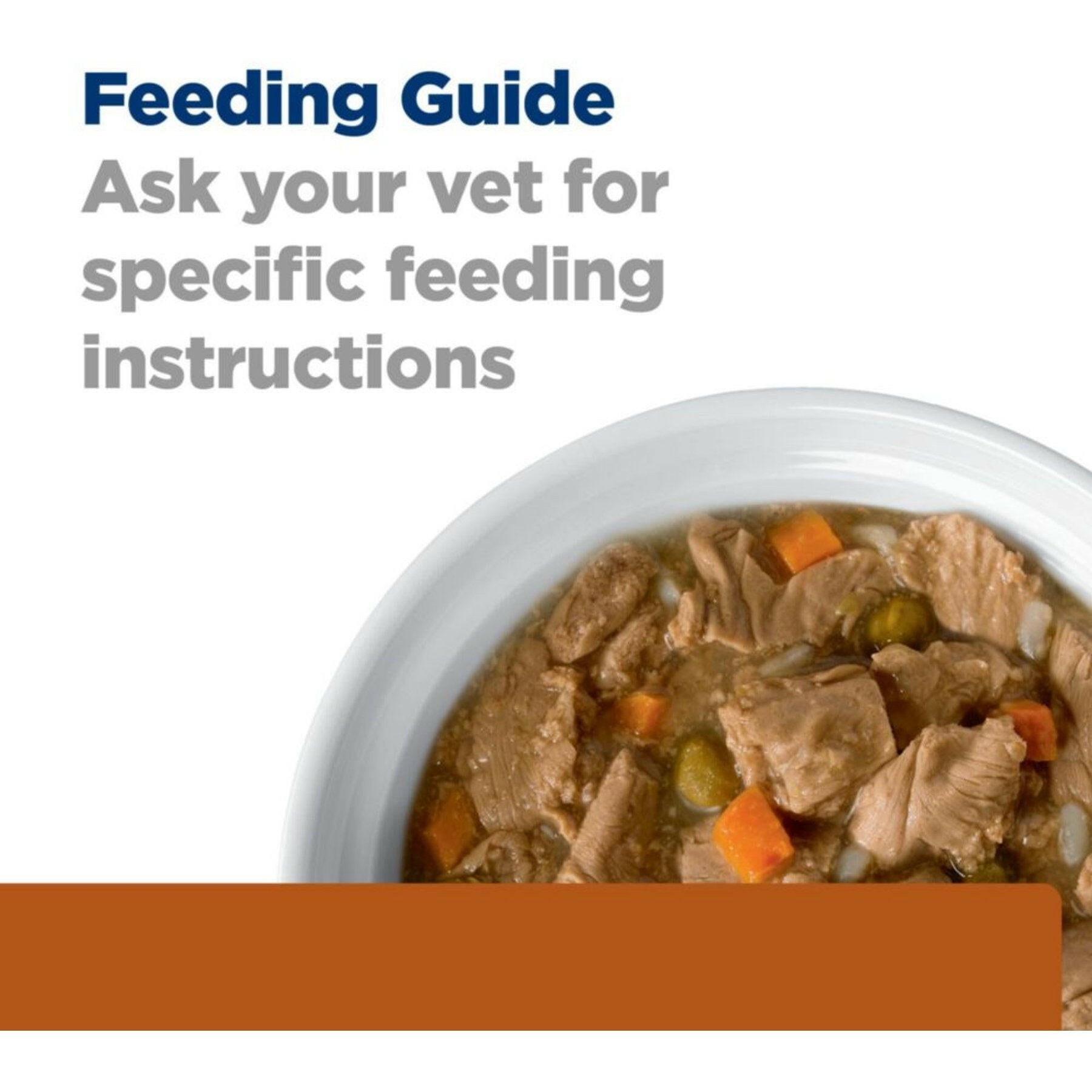 Hill's Prescription Diet w/d Multi-Benefit Digestive / Weight / Glucose / Urinary Management Vegetable & Chicken Stew Canned Dog Food