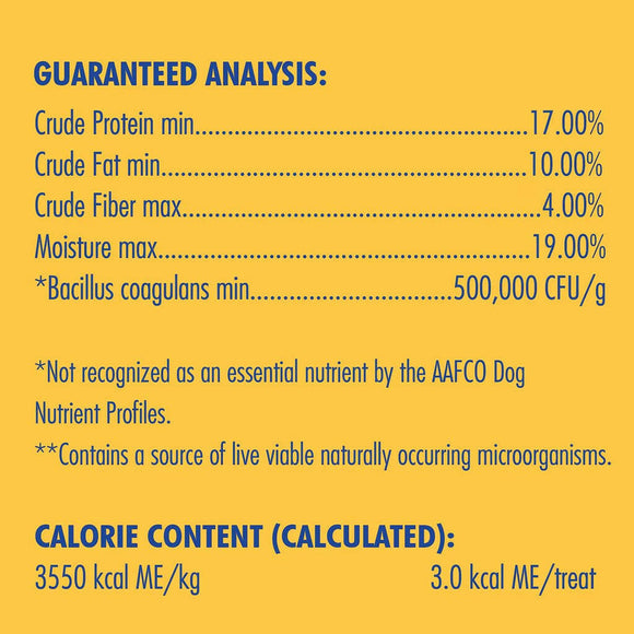 N-Bone Puppy Training Treats guaranteed analysis