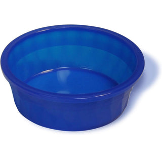 Van Ness Pets Crock Style Heavyweight Translucent Bowl, Blue