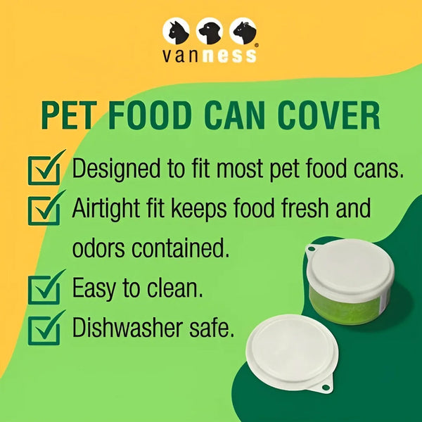 Van Ness Plastics Pet Food Can Cover, Color Varies