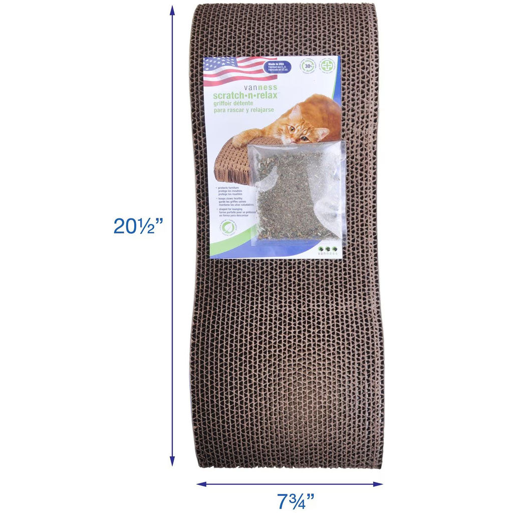 Van Ness Scratch 'N Relax Cat Scratcher Toy with Catnip