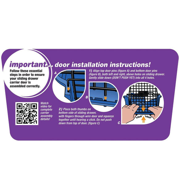 Van Ness Calm Carrier E-Z Load Sliding Drawer for Pets