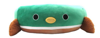 Squishmallows Plush Bolster Pet Bed, Avery the Duck