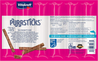 Vitakraft Purrsticks Chicken Recipe with Salmon Treat for Cats