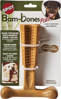 Ethical Pet Bam-Bones Plus Peanut Butter Tough Chew Dog Toy 7in