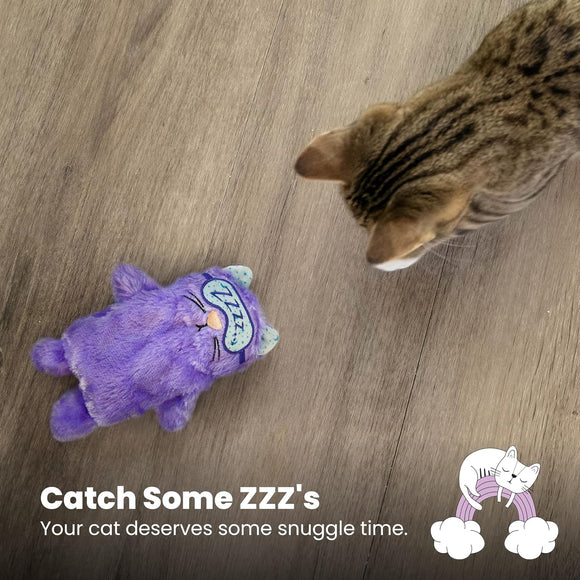 Catstages Purr Pillow Plush Cat Toy, Violet