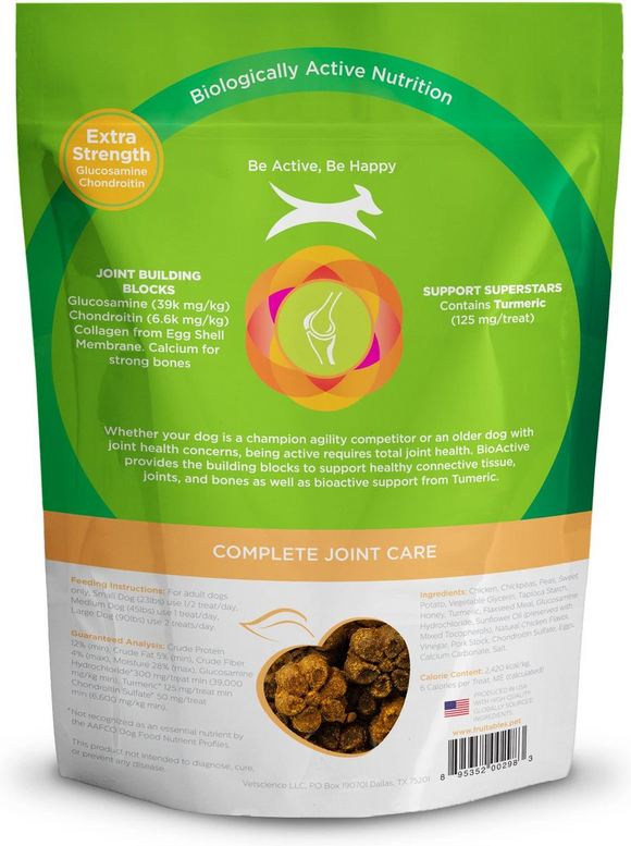 Fruitables BioActive Complete Joint Care Soft Chew Dog Treats (6 oz)
