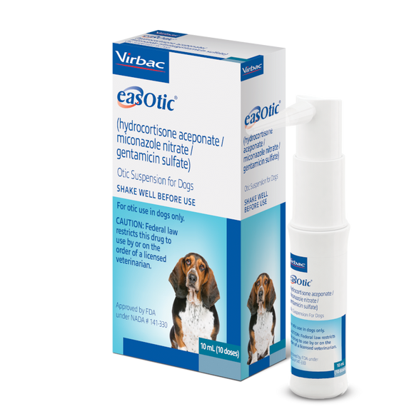 Easotic Otic Suspension for Dogs 10 mL (10 doses)