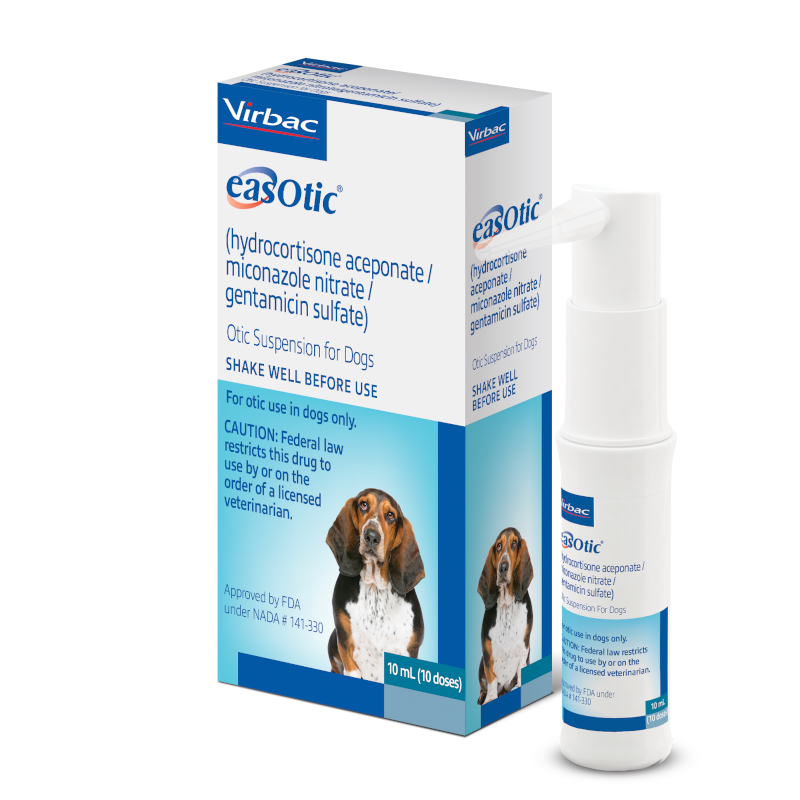 Easotic Otic Suspension for Dogs 10 mL (10 doses)