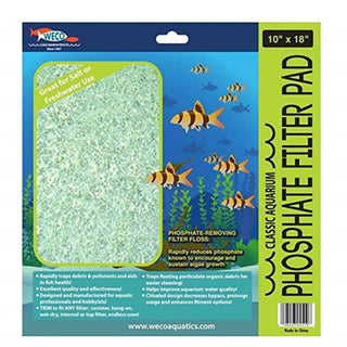 Weco Classic Aquarium Phosphate Filter Pad, 10" x 18"