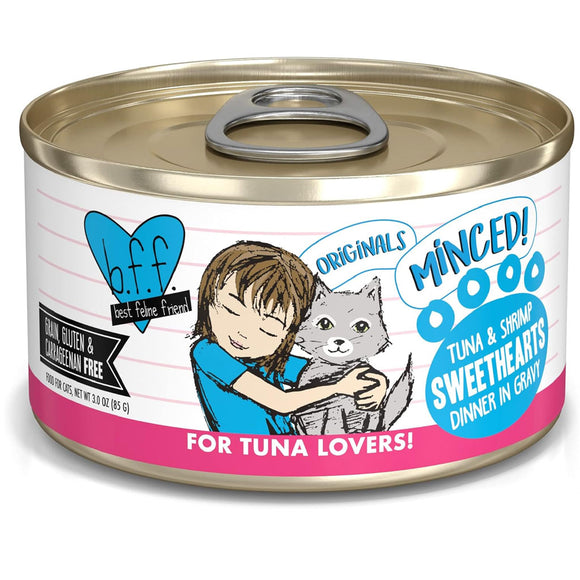 BFF Tuna & Shrimp Sweethearts Dinner in Gravy Canned Cat Food