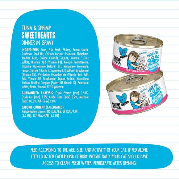 BFF Tuna & Shrimp Sweethearts Dinner in Gravy Canned Cat Food