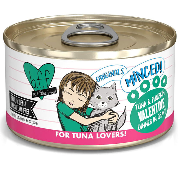 BFF Tuna & Pumpkin Valentine Dinner in Gravy Minced Grain-Free Wet Cat Food