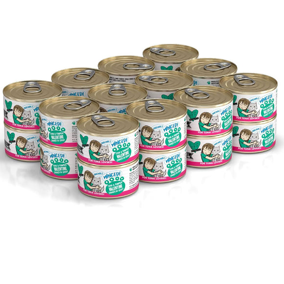 BFF Tuna & Pumpkin Valentine Dinner in Gravy Minced Grain-Free Wet Cat Food, 3-oz, 24pk