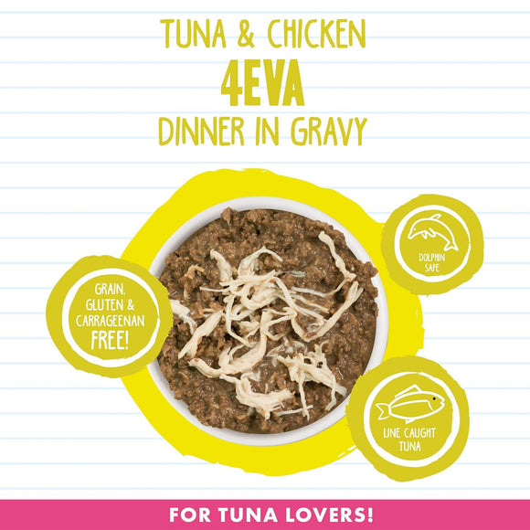 BFF Tuna & Chicken 4-Eva Dinner in Gravy Grain-Free Minced Wet Cat Food