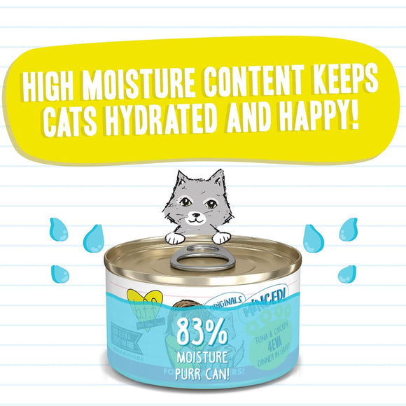 BFF Tuna & Chicken 4-Eva Dinner in Gravy Grain-Free Minced Wet Cat Food