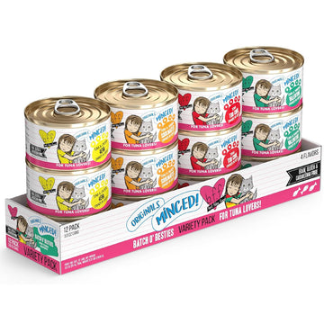 Weruva BFF Minced Batch O' Besties Variety Pack Wet Cat Food, 3-oz 12pk