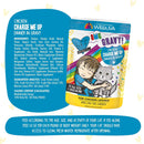 Cat food package with Weruva branding and ingredients list on a white background