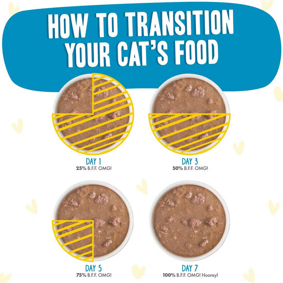 BFF OMG Charge Me Up! Chicken in Gravy Wet Cat Food, 2.8-oz pouch, 12 count