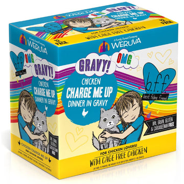 BFF OMG Charge Me Up! Chicken in Gravy Wet Cat Food, 2.8-oz pouch, 12 count
