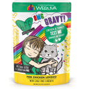 Weruva cat food pouch with colorful design and text
