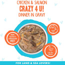 Weruva BFF Gravy Chicken & Salmon Crazy 4 U! Dinner in Gravy Cat Food