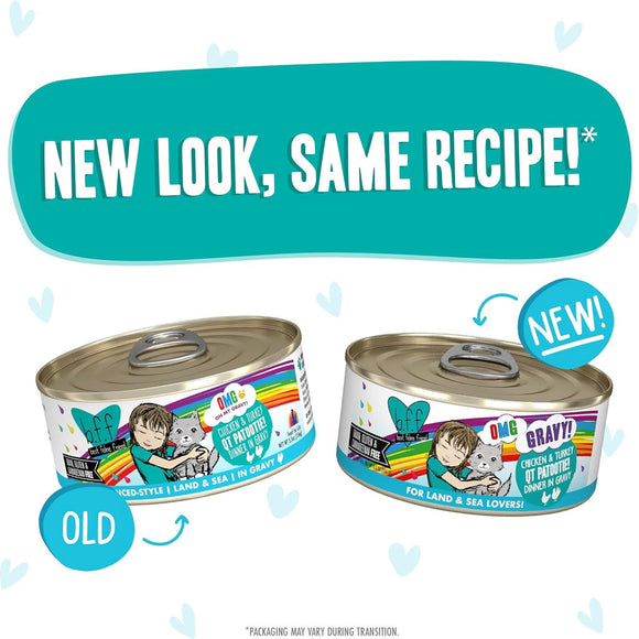 Weruva BFF Gravy Chicken & Turkey QT Patootie! Dinner in Gravy Cat Food