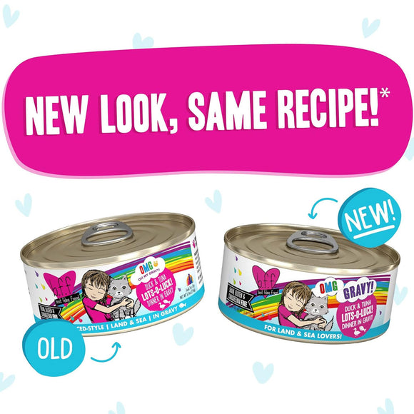 Weruva BFF Gravy Duck & Tuna Lots-O-Luck! Dinner in Gravy Cat Food