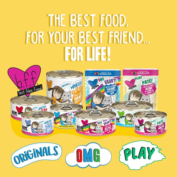 BFF Play Pate Lovers Chicken Checkmate Grain-Free Wet Cat Food