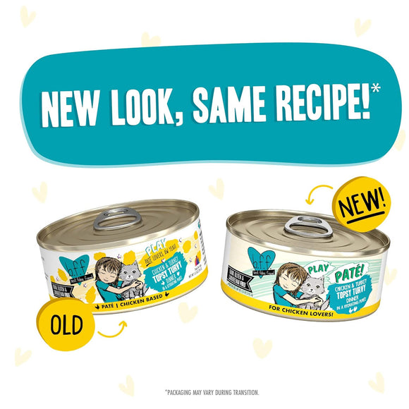 Weruva BFF Pate Chicken & Turkey Topsy Turvy Wet Cat Food