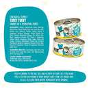 Weruva BFF Pate Chicken & Turkey Topsy Turvy Wet Cat Food