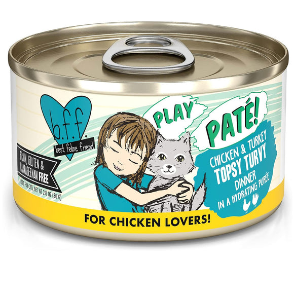 Weruva BFF Pate Chicken & Turkey Topsy Turvy Wet Cat Food