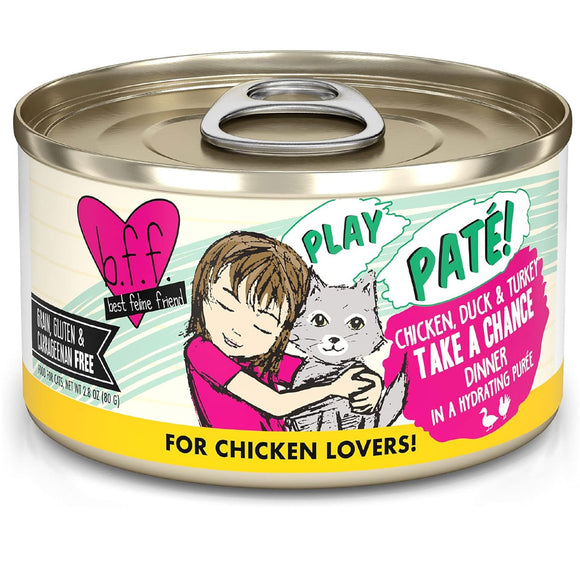 BFF Play Pate Lovers Chicken, Duck & Turkey Take a Chance Wet Cat Food