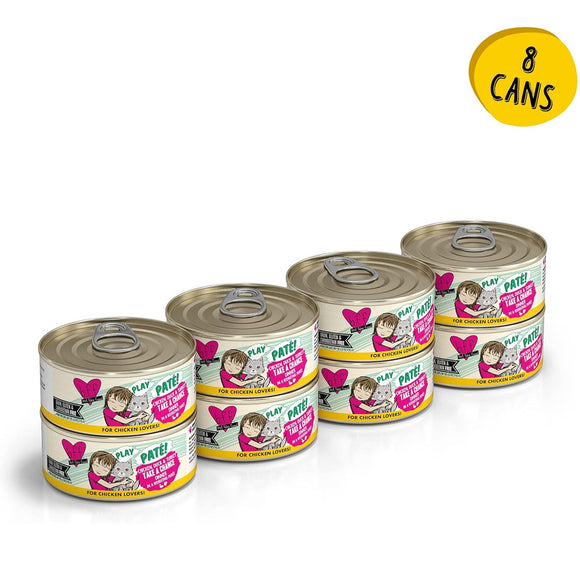 BFF Play Pate Lovers Chicken, Duck & Turkey Take a Chance Wet Cat Food, 8 cans