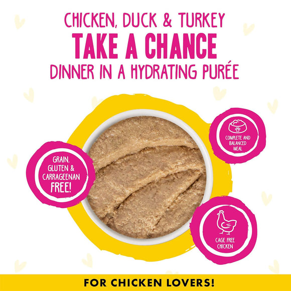 BFF Play Pate Lovers Chicken, Duck & Turkey Take a Chance Wet Cat Food