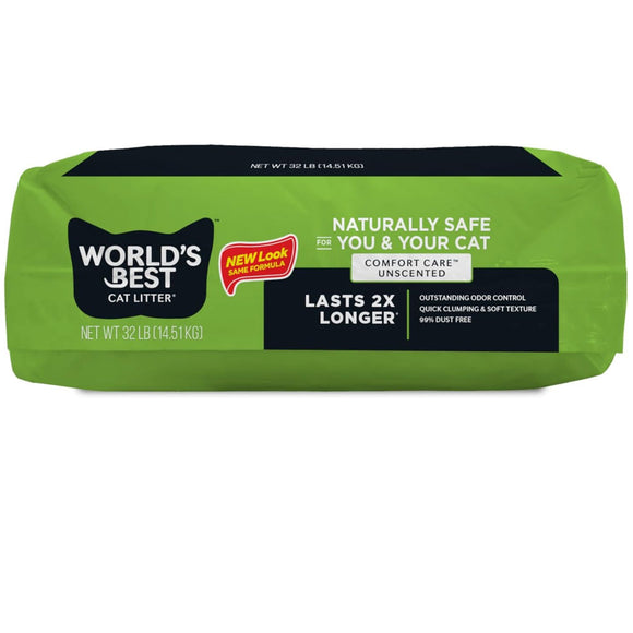 World's Best Cat Litter Comfort Care Unscented, 28 lbs
