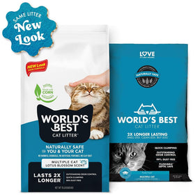 World's Best Cat Litter Multiple Cat Lotus Blossom Scent, 28 lbs - 0