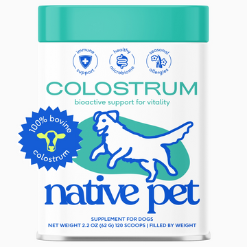 Native Pet Colostrum Immune System Powder Supplement For Dogs (2.2 oz)