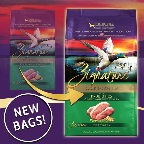 Zignature Duck Formula Dry Dog Food