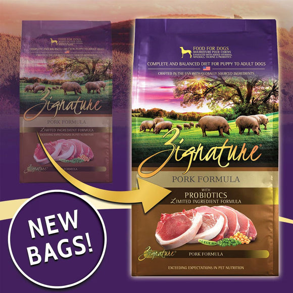 Zignature Pork Formula Dry Dog Food