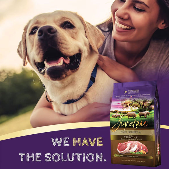 Zignature Pork Formula Dry Dog Food