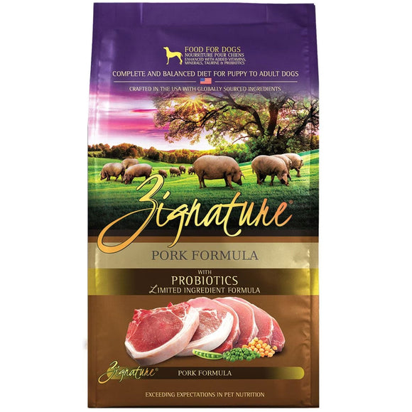 Zignature Pork Formula Dry Dog Food