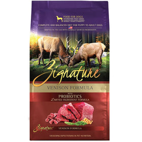 Zignature Venison Limited Ingredient Formula Dry Dog Food, 25-lb