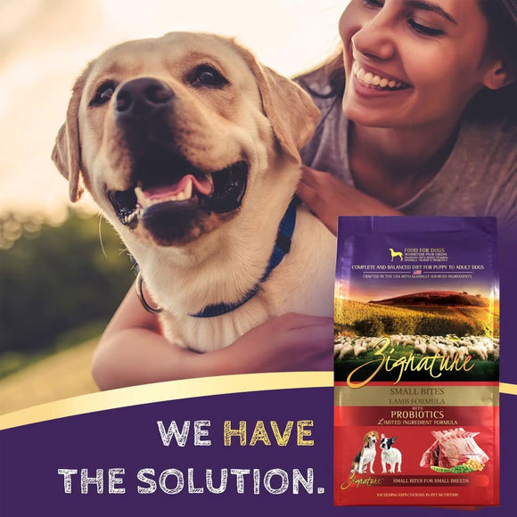 Zignature Lamb Formula Small Bites Dry Dog Food
