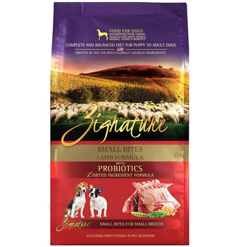 Zignature Lamb Formula Small Bites Dry Dog Food, 4-lb