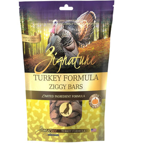 Zignature Turkey Formula Ziggy Bars with Pumpkin Dog Treats, 12-oz