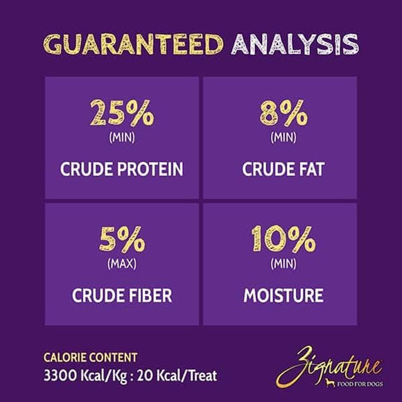 Zignature Zssential Formula Ziggy Bars with Pumpkin Dog Treats