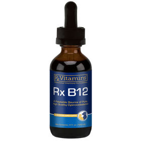 Rx Vitamins Rx B12 Liquid Digestive Supplement For Dogs and Cats (4 oz)