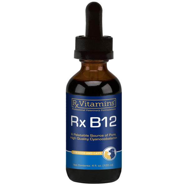 Rx Vitamins Rx B12 Liquid Digestive Supplement For Dogs and Cats (4 oz)