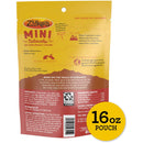 Zuke's Mini Naturals dog food package with yellow and red design on a white background
